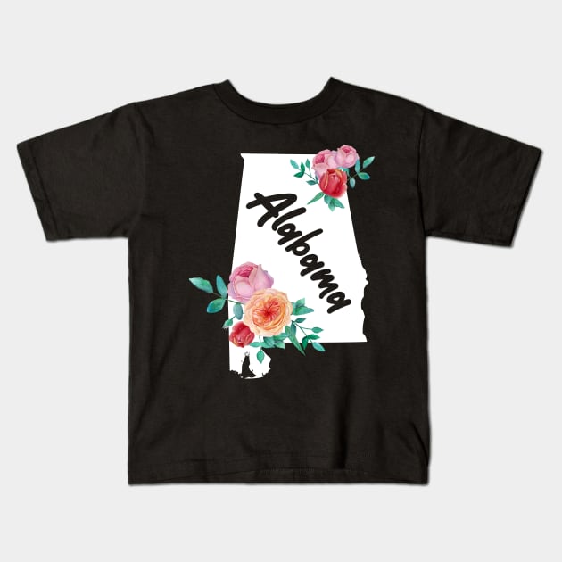 Alabama Gift for Women and Girls Kids T-Shirt by JKFDesigns